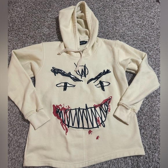 Evil Hearts Club Tops - Evil Hearts Club Monster Face Hoodie Unisex - SZ S